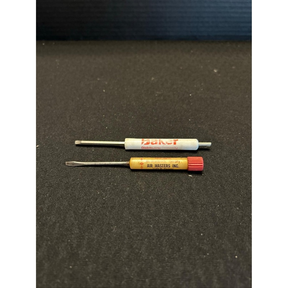 2 Mini Vintage‎ Advertising Flat Head Screwdrivers